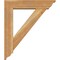 Ekena Millwork Traditional Traditional Rough Sawn Bracket w/ Offset Brace, Western Red Cedar, 6"W x 24"D x 28"H BKT0604X24X28TRA01RWR - alternate 4